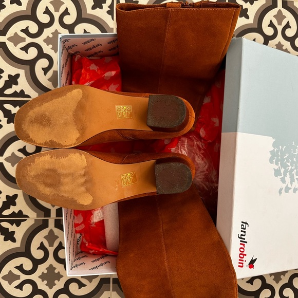 Farylrobin Suede Knee Boots from Anthropologie Size 9.5 👢 - Picture 5 of 8